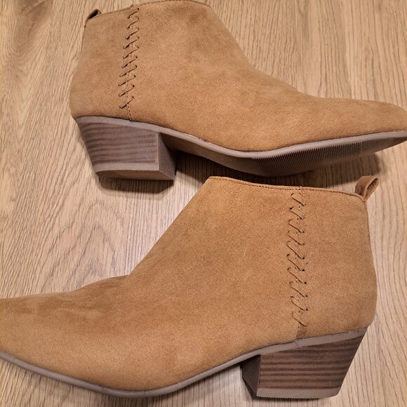 Old Navy Faux Suede Ankle Boots - Picture 2 of 4